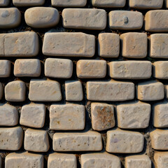 Wall made of limestone