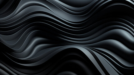 Seamless Pattern With Geometric Waves. Endless Stylish Texture. Ripple Monochrome Background