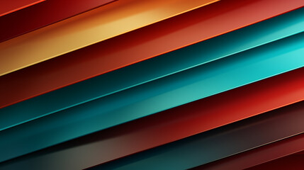 Obraz premium Vector Seamless Parallel Diagonal Red Green Overlapping Color Lines Pattern Background