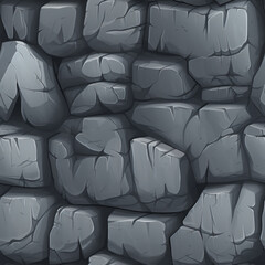 Fototapeta premium Create a hand painted stylized texture of rock generatted AI