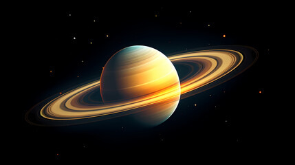 Stunning winning photo of Saturn's ring towers, concept of planetary rings