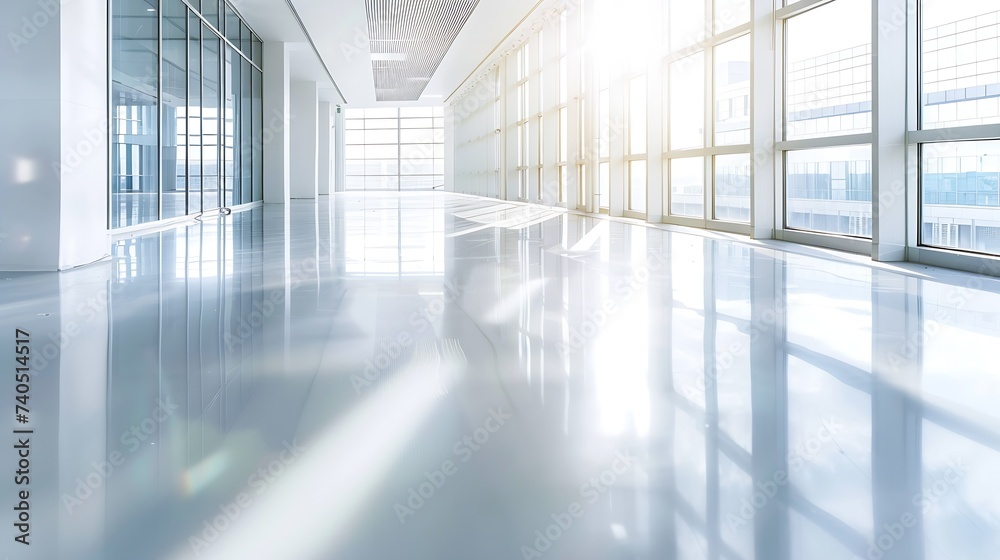 Poster the modern empty business building : generative ai