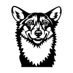 Peeking Corgi - Dog lover owner gift - Dog cut file - Peeking Dog Cut Stencil