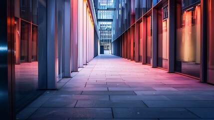 Fototapeta premium Empty buildings : Generative AI