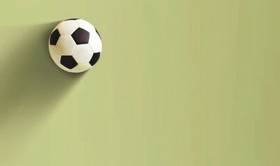 football minimalist background, with copy space 