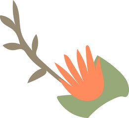 Retro Bloom Spring Summer Illustrations garden