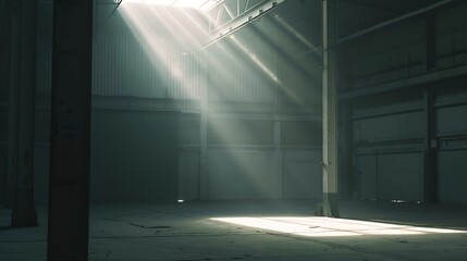 Old empty warehouse : Generative AI