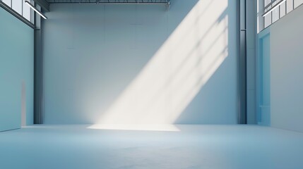 empty room of new storehouse : Generative AI