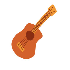 minimalist cartoon guitar