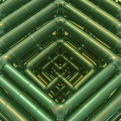 Obraz premium 3D rendering of simple green abstract background