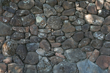 Background or backdrop of rock wall of various textures