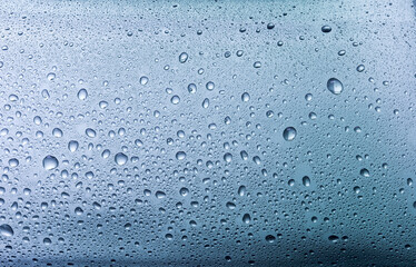 Water Drops on Glass surface