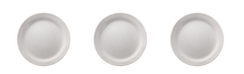 a white plate top view