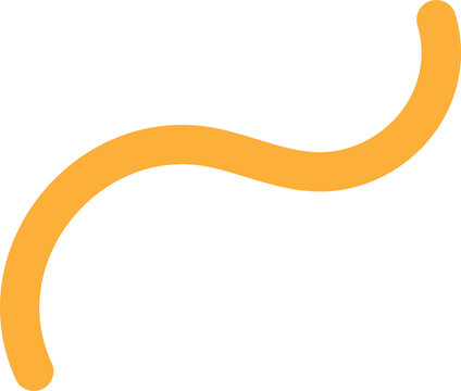 Colorful wiggly squiggly hand drawn line illustration