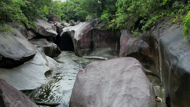 devils pool at babinda boulders in far north queensland