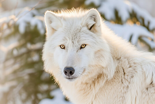 Arctic Wolf Canis lupus arctos, World Wildlife Day, March 