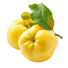Quince, transparent background, isolated image, generative AI