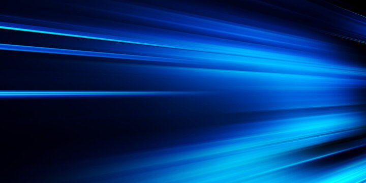 Blue technology abstract motion background of speed light
