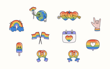 LGBTQ Sticker Vector Illustration