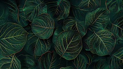 Texture macro green leaf, fresh spring.