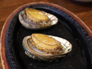 Grilled Abalone on Shell with Butter Glaze