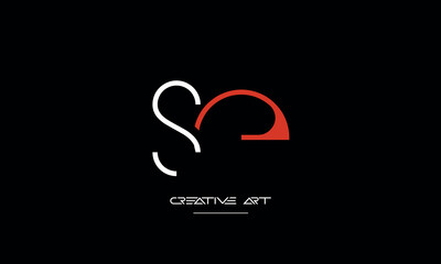 ES, SE, E, S abstract letters logo monogram