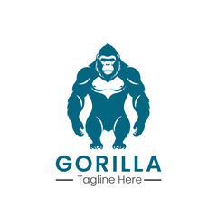 gorilla logo icon vector design template
