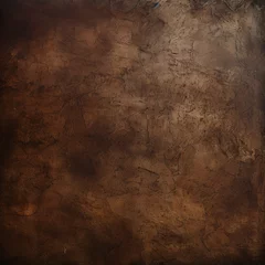 Fotobehang Dark brown textured background generated AI © Rochilah