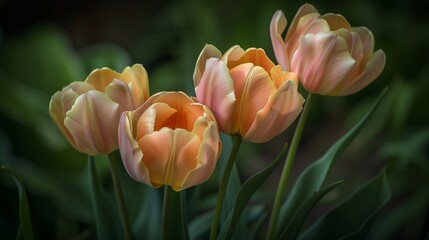 Beautiful spring colorful tulips. Gift for March 8th.