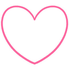 pink heart line