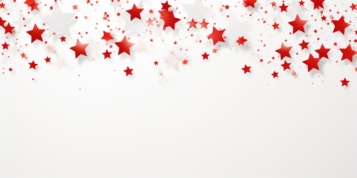 Red christmas glitter background with stars Background