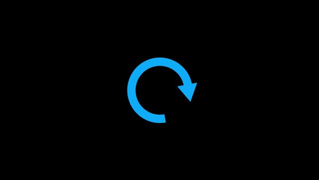 Loading circle animation on black transparent background, More, Searching, Updating, and Buffering Circle