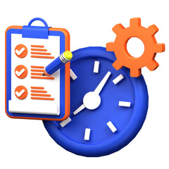 Time Management 3D Icon