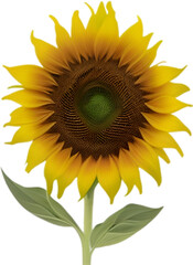 Fototapeta premium Sunflower clipart. A cute Sunflower flower icon.