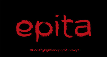 EPITA FONT VECTOR DISPLAY BRUSH CHALK HANDWRITTING HORROR