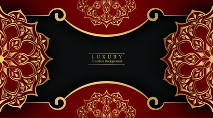 luxury background, with gold mandala