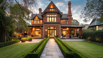 This magnificent heritage home is a testament to the art of restoration. Situated in a historical landscape this house seamlessly blends oldworld charm with modern amenities.