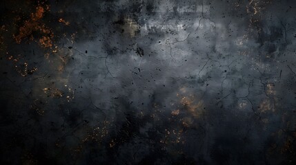 Dark grunge textured wall closeup - obrazy, fototapety, plakaty