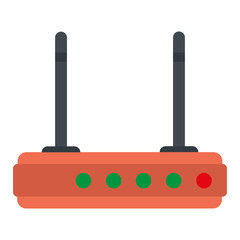 WiFi modem line icon. Computer, traffic, connection, Internet, website, router, phone, communication, gadget, unlimited, bitrate. Vector line icon for business and advertising