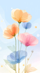 Fototapeta na wymiar Stunning Flower Wallpaper: Perfect Background for Cellphones, Mobile Phones, iOS, and Android Devices
