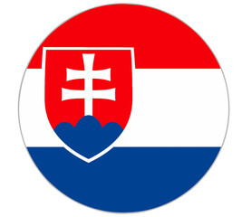 Slovak flag is round
