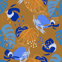 Decorative composition solution. Vector. Seamless pattern. - 740560158