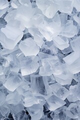 Obraz premium A large pile of ice on a table, suitable for various concepts
