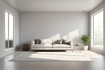 Empty home interior wall