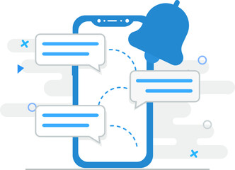 Fototapeta premium Chat Notification