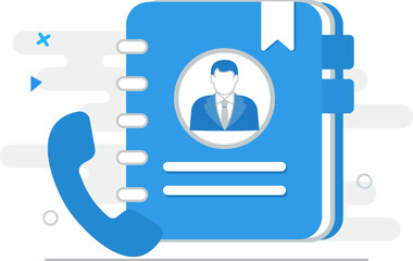 Obraz premium Contact Book