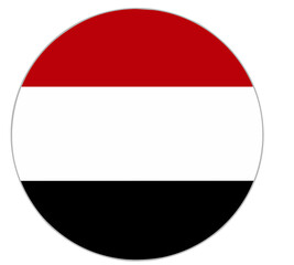 Yemeni flag is round