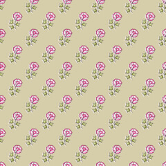 Floral Block print screen print indian booti seamless repeat pattern