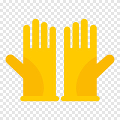 Rubber gloves line icon. Cleaning, washing dishes, hand protection, latex, doctor, examination, hygiene, surgeon, housewife, sterility, allergies. Vector line icon for business and advertising
