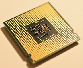 close up of a computer chip
